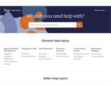 Tablet Screenshot of help.etsy.com
